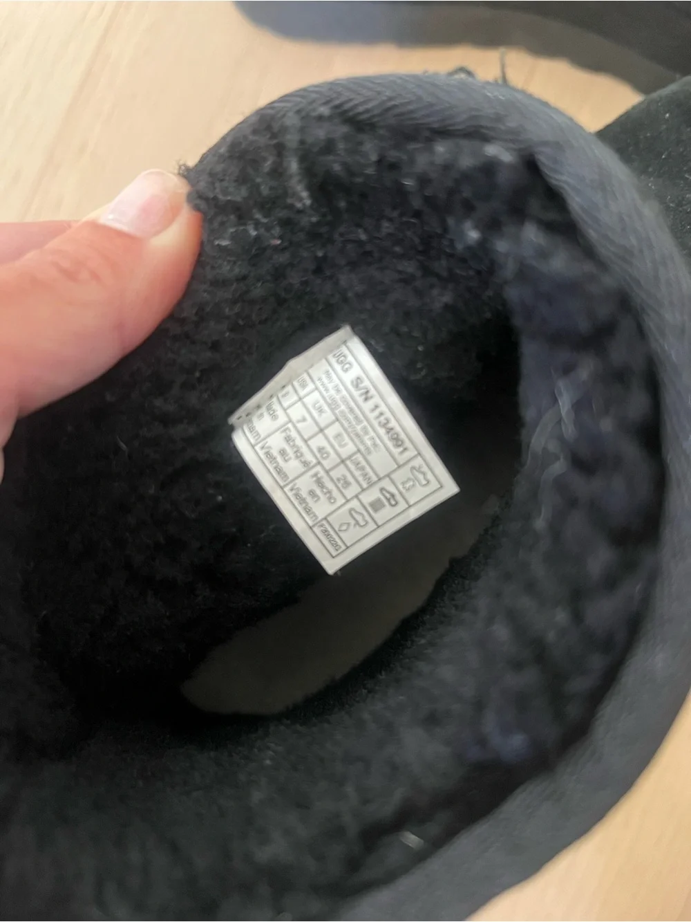 UGG Black Platform Boots